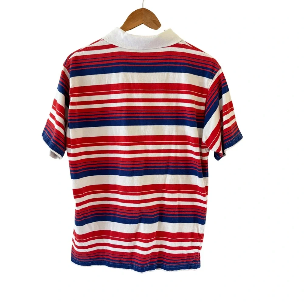 Y2K Marithe Francois Girbaud Polo Shirt Mens XL Striped 90s Streetwear Sporty